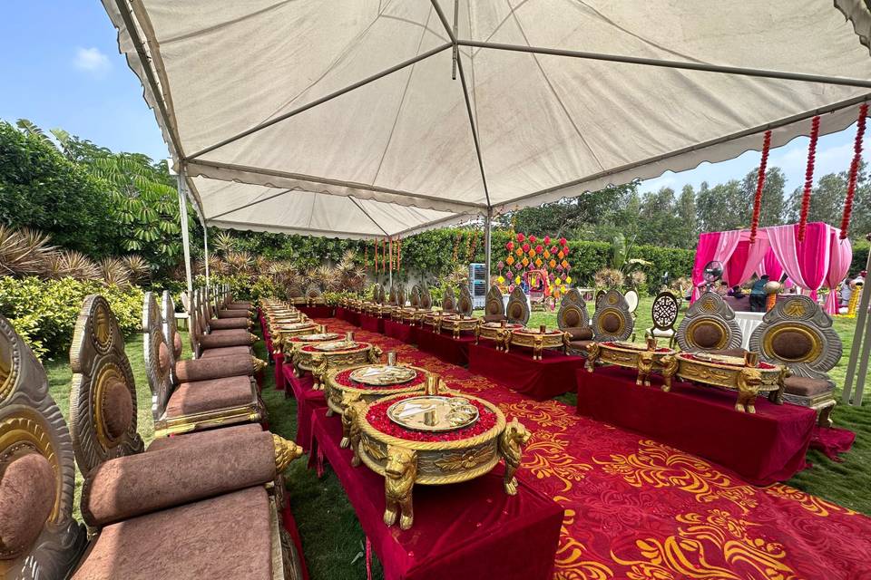 Catering setup