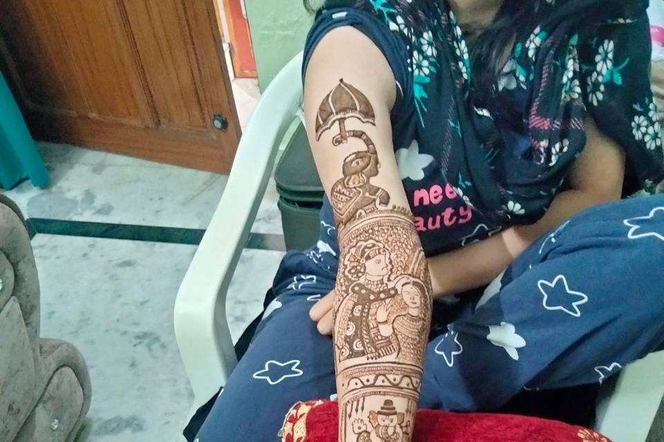 Bride mehndi