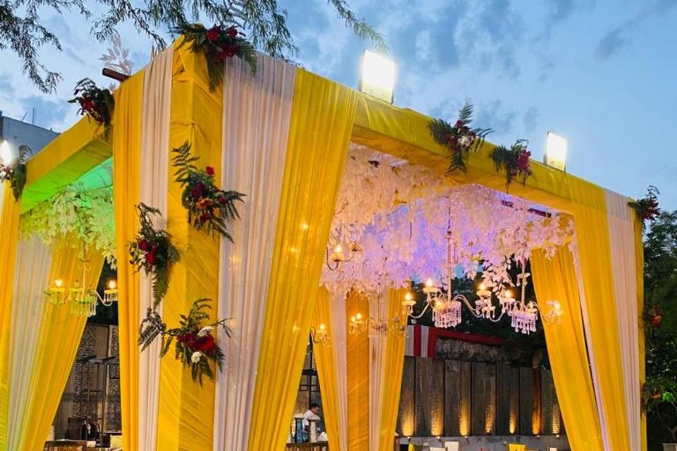 Mandap setup