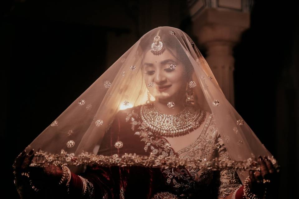 HD bridal look