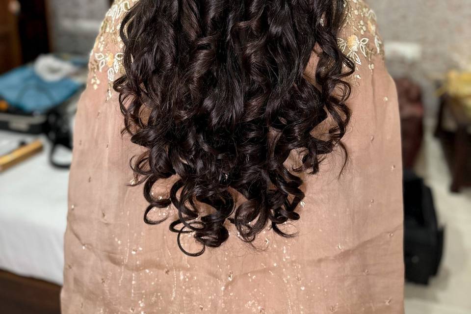 Sangeet hairstyle