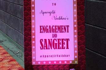 Sangeet Signage board