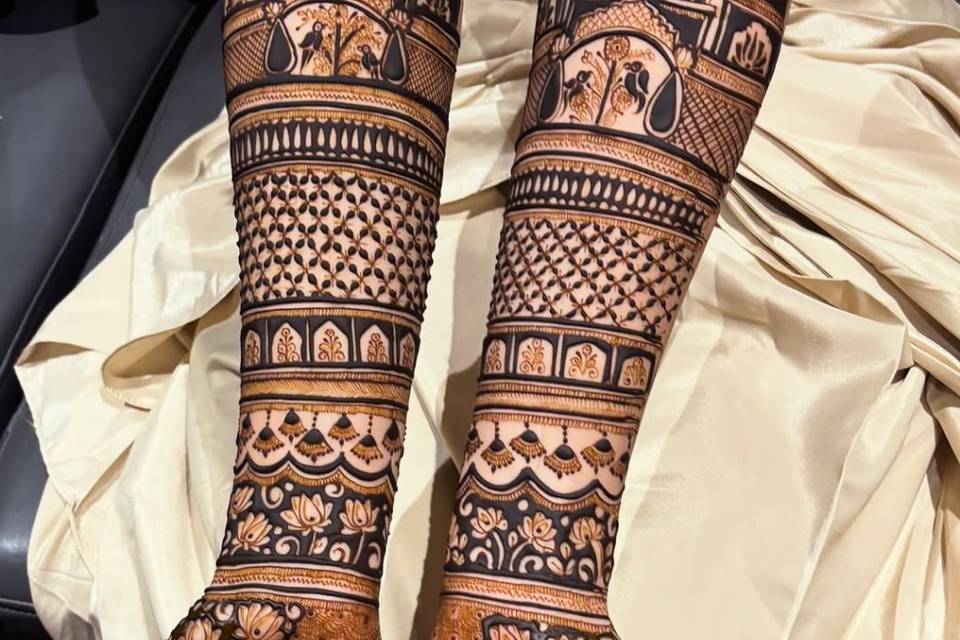 Bridal mehndi design