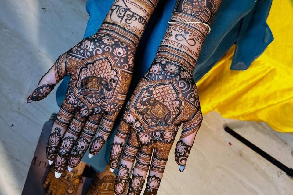 Bridal mehndi design