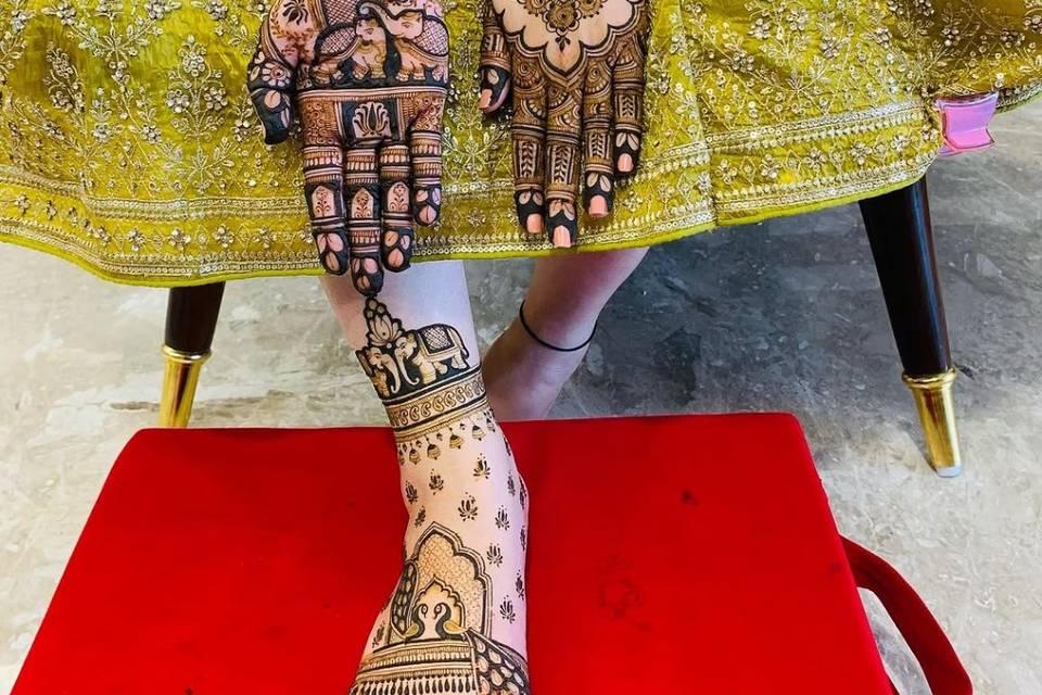 Bridal mehndi design