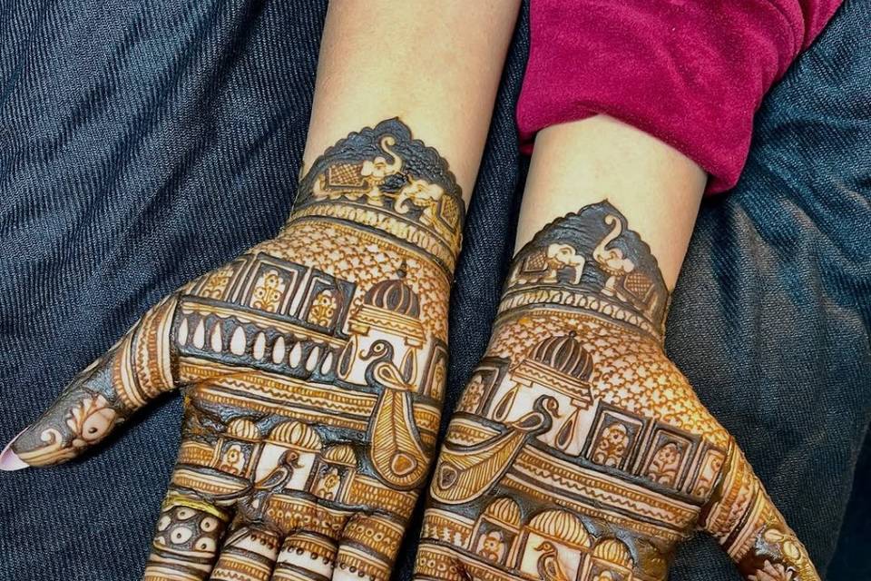 Bridal mehndi design