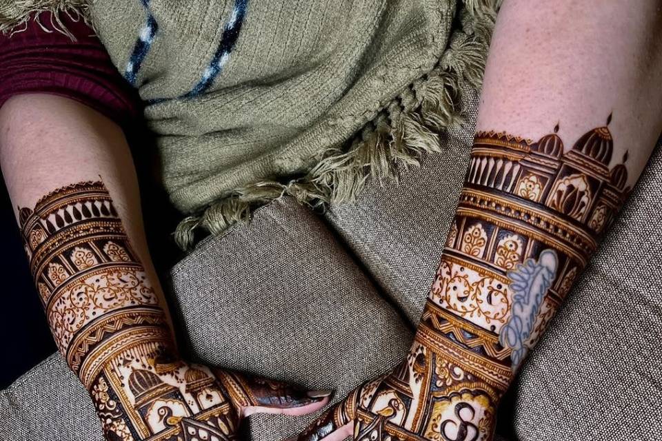 Bridal mehndi design