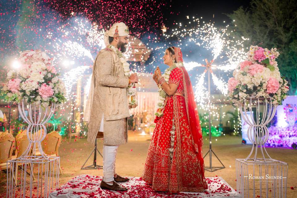 Indian wedding couple