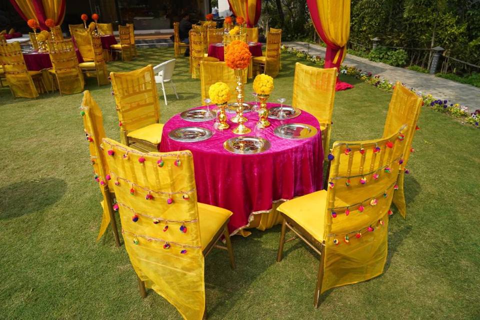 Intimate wedding day function