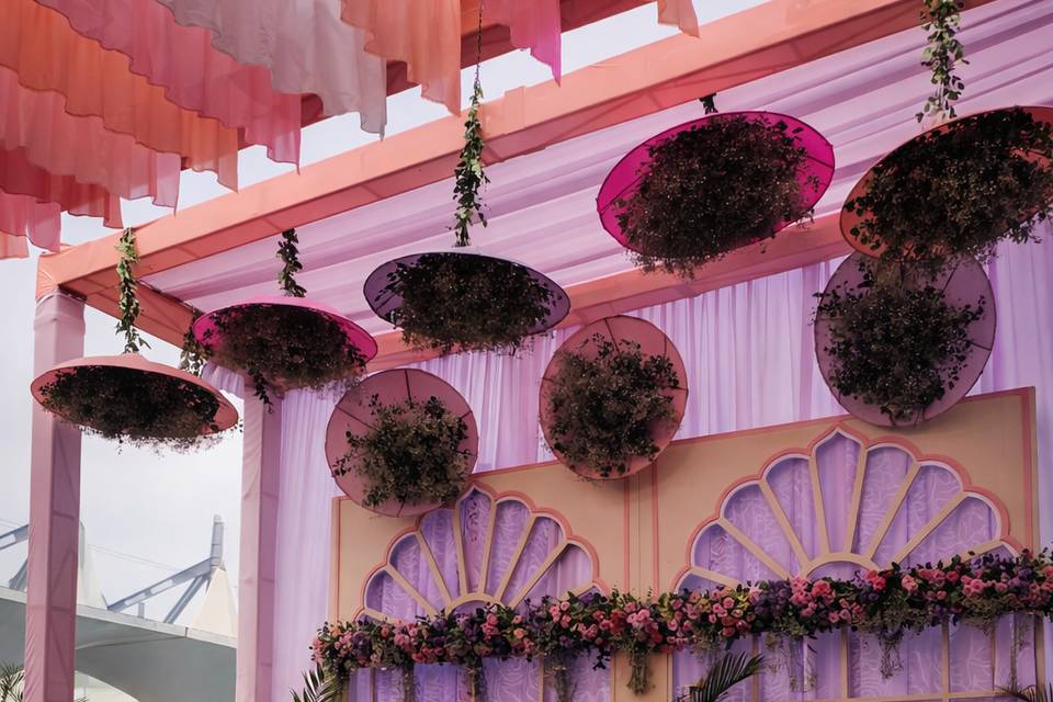 Lavendar & Pink Floral Stage