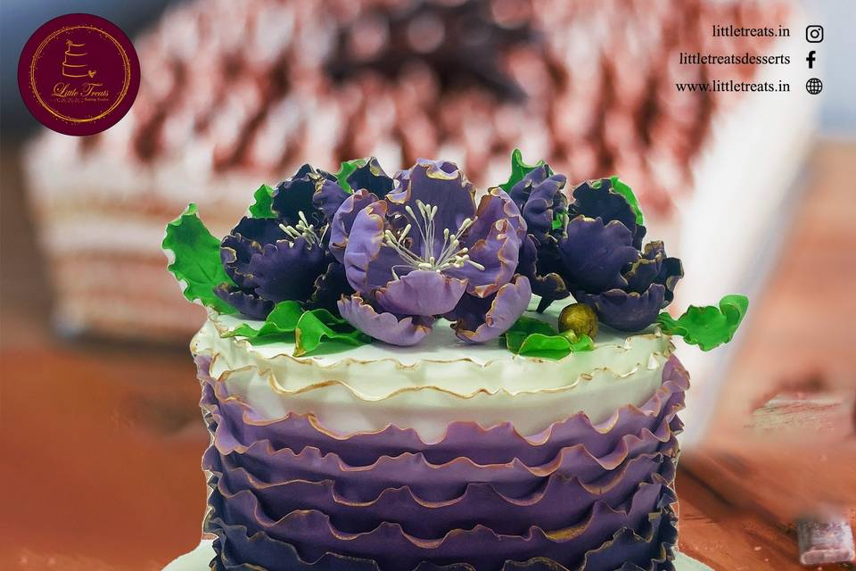 Purple Peony Cake