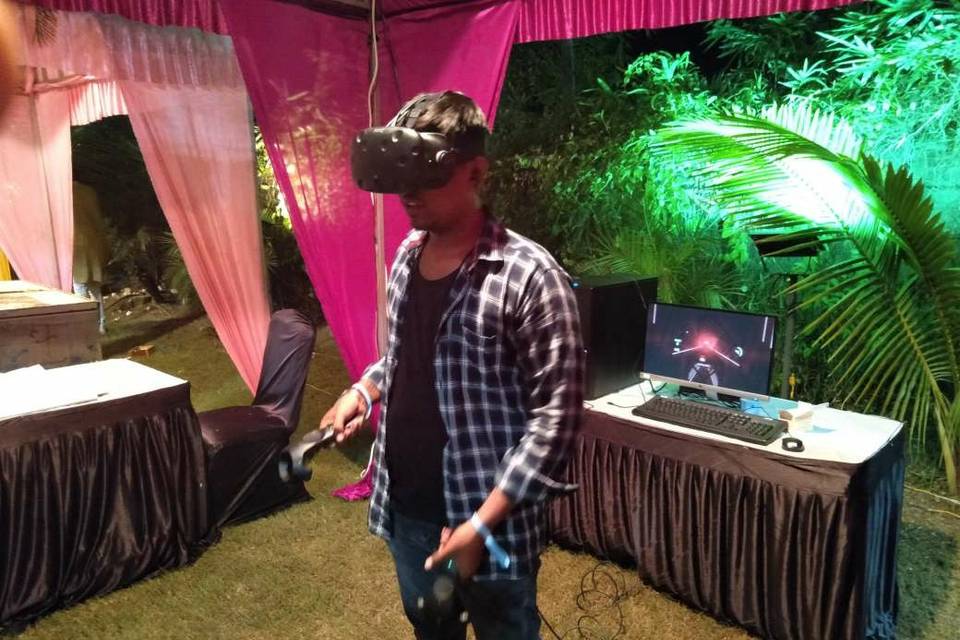 The VR ZONE setup.