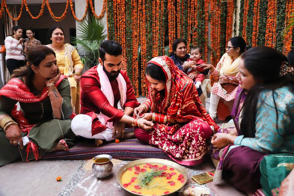 Bride & Groom, Home Ceremony
