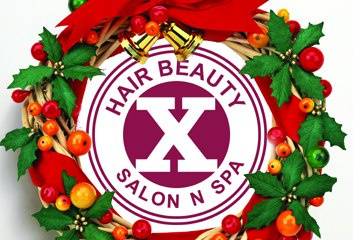 X Hair Beauty Salon n Spa Logo