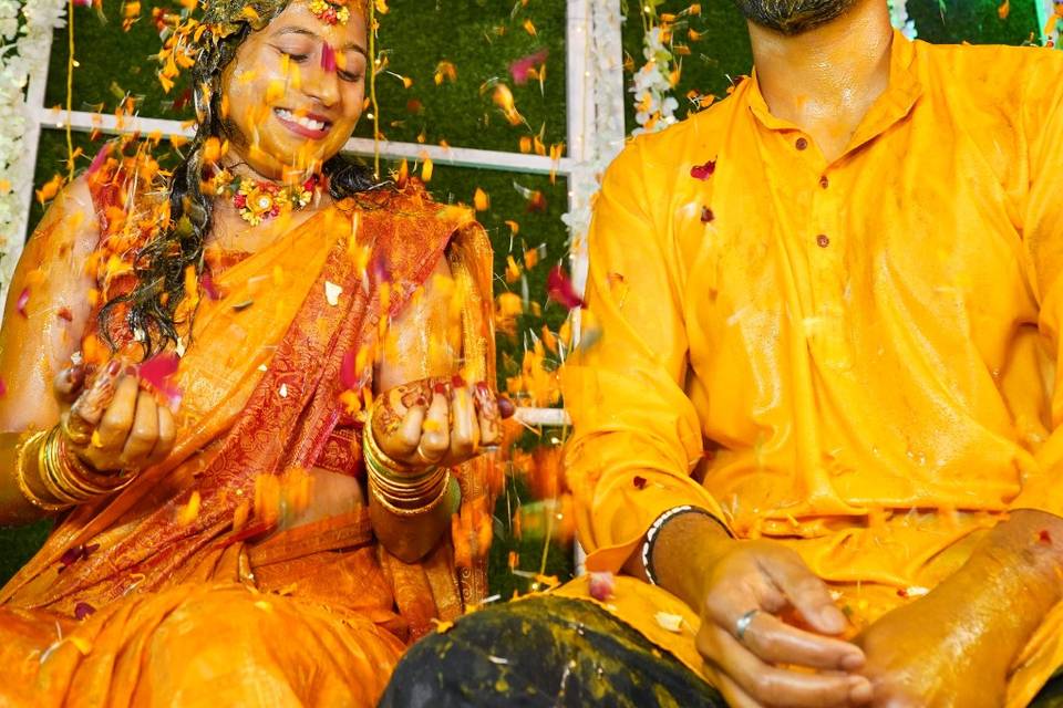 Funny moments during Haldi