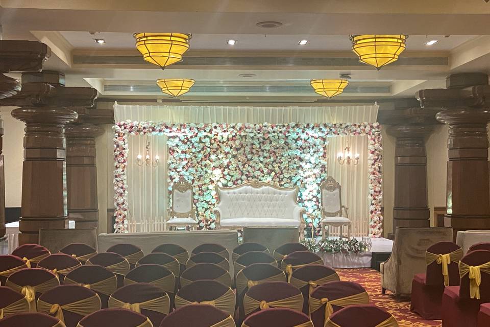 Wedding reception stage