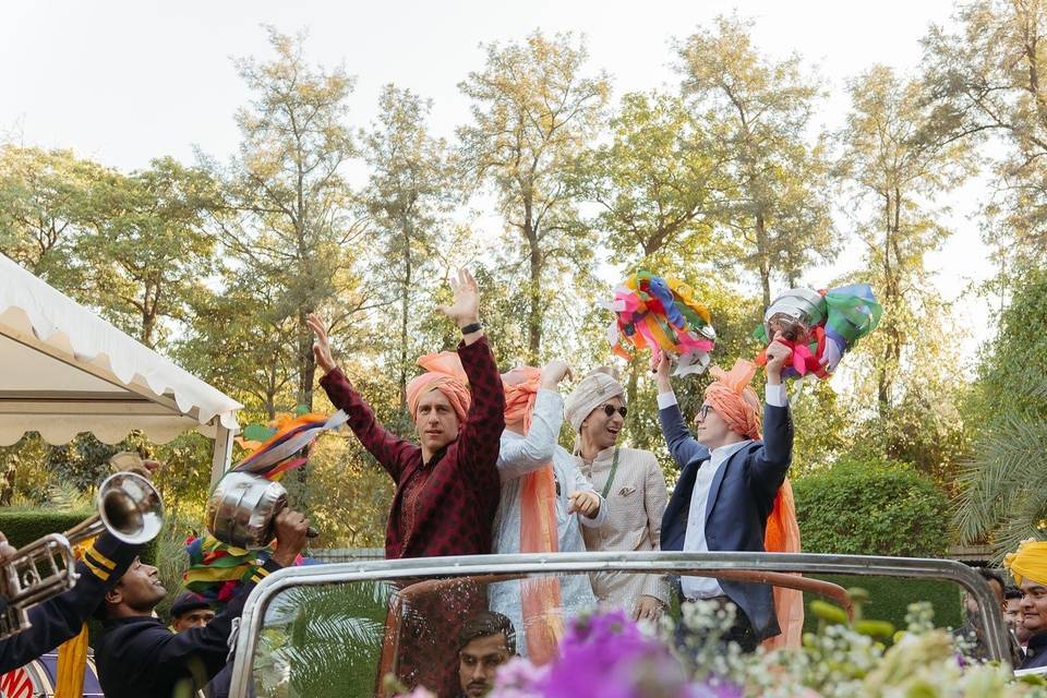 Groom's entry