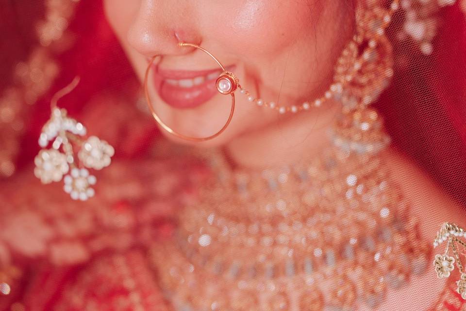 Bride photoshoot through vail