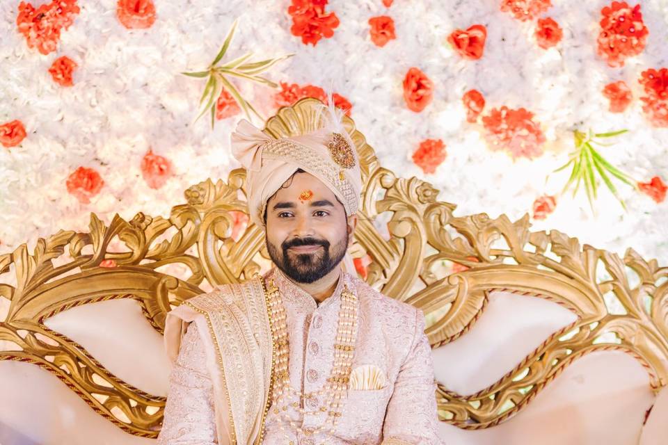 Groom waiting for bride