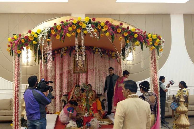 Mandap setup