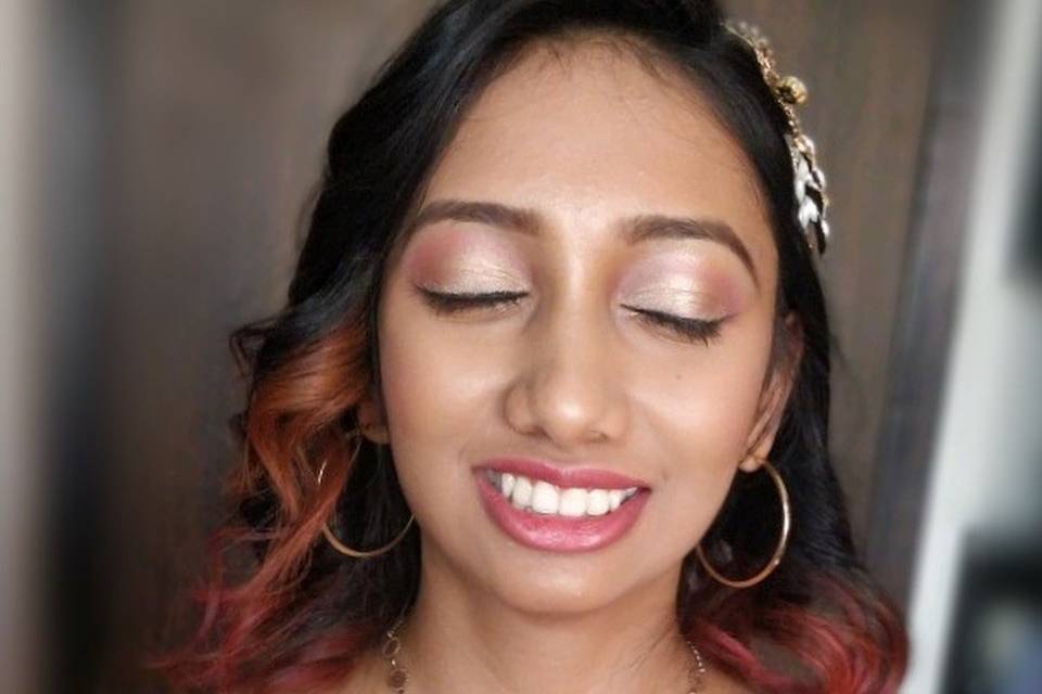 Bridesmaid makeup