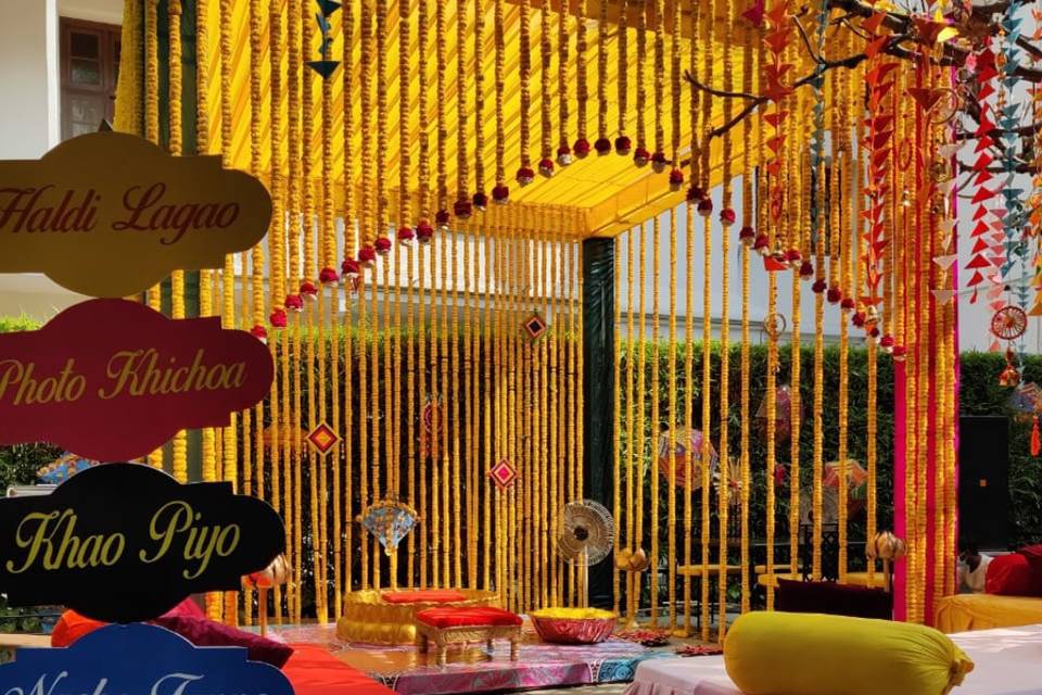 Haldi Stage Decor