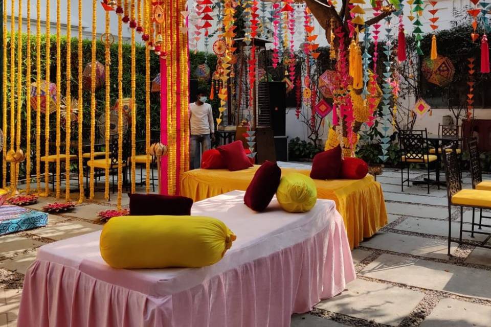 Haldi Seating Ambience