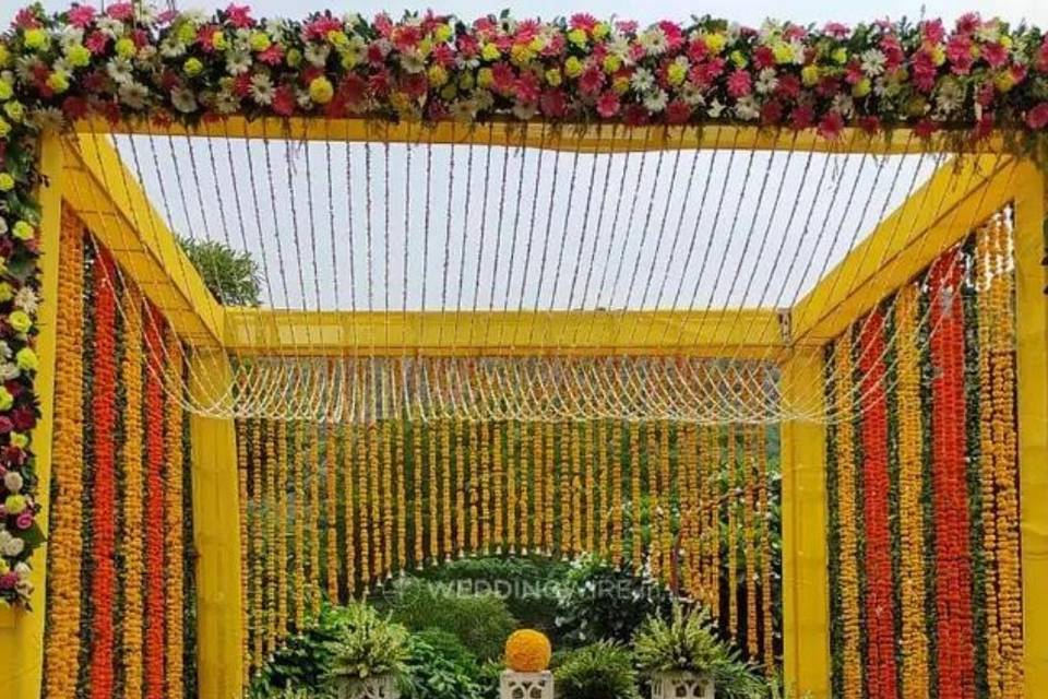 Haldi Stage Decor