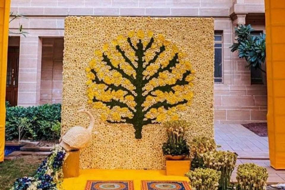 Haldi Stage Decor