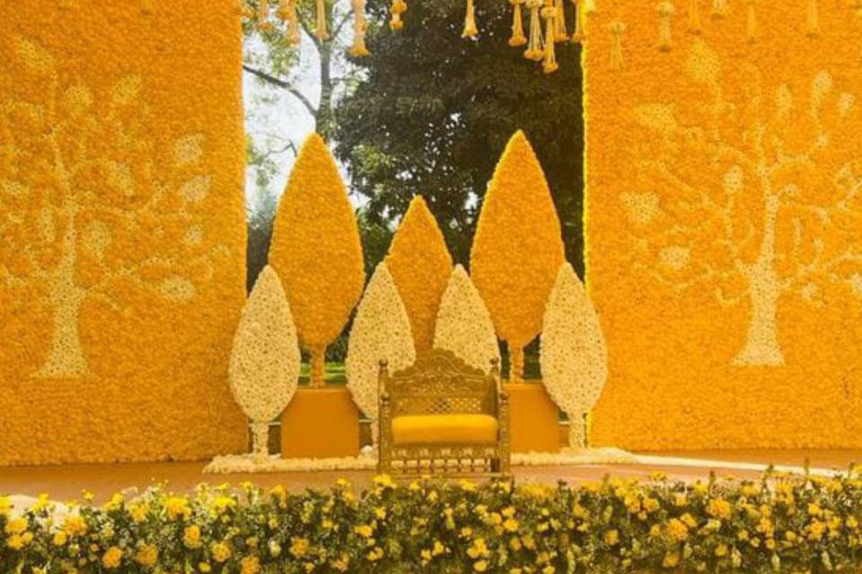 Haldi Stage Decor