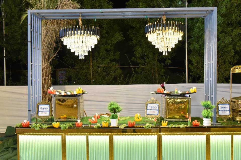 Catering setup