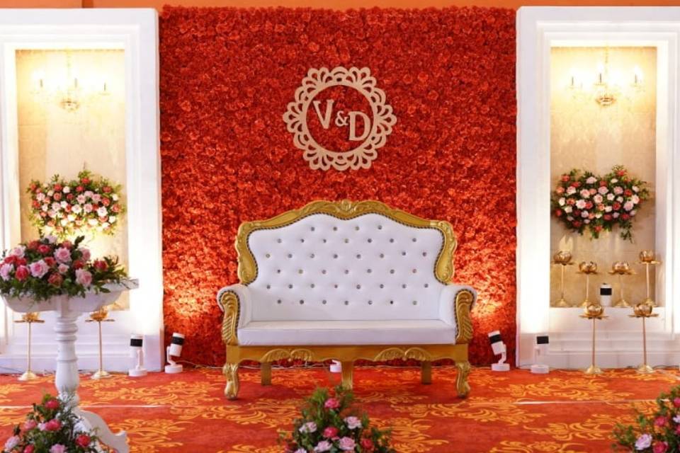 Hindu wedding stage