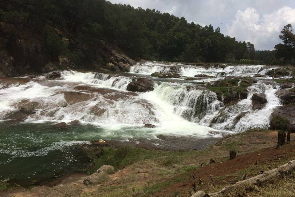 View of the waterfalls