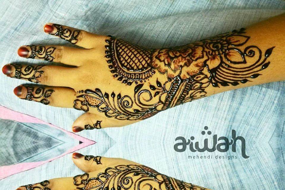 Aiwah - Mehendi Designs  By Naufiya Biju