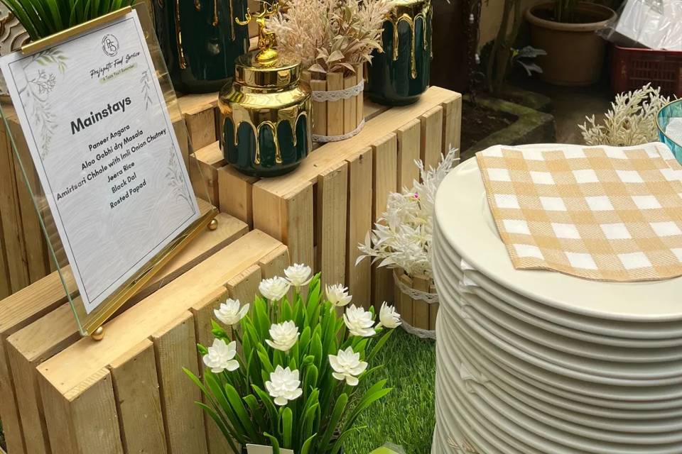 Catering setup