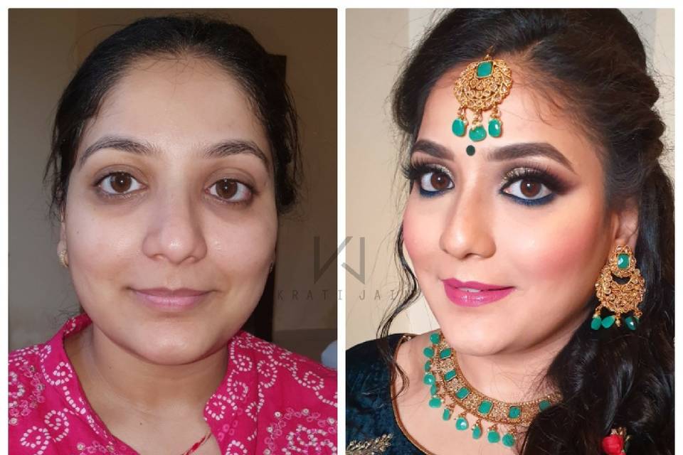 Engagement bride makeup