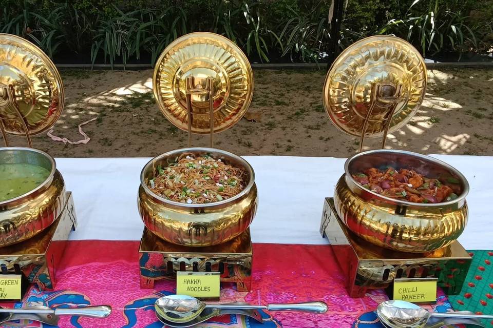 Catering setup