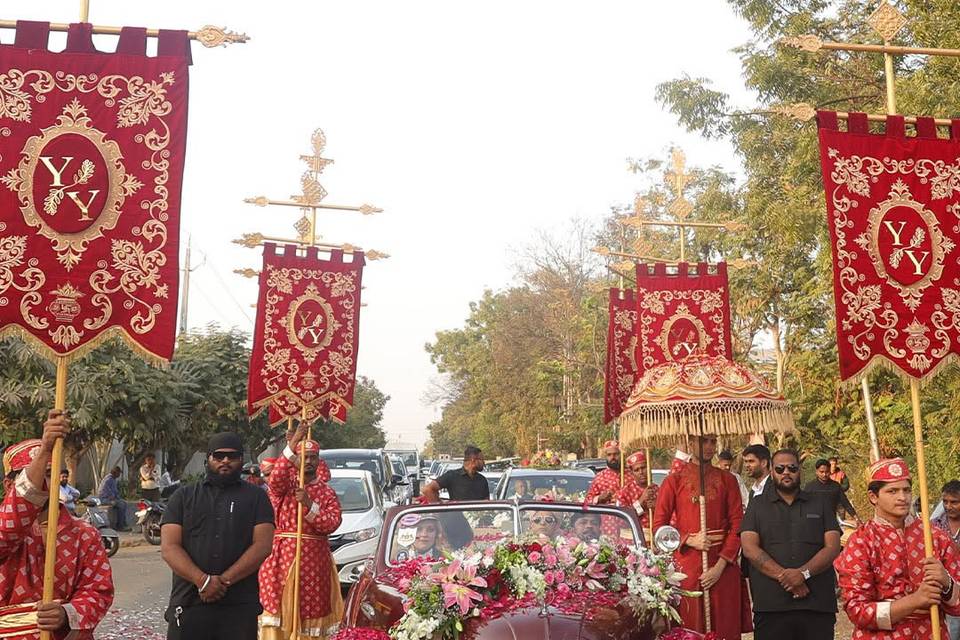 Groom's entry