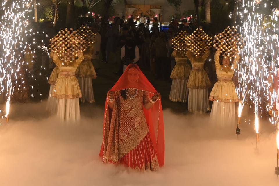 Bride's entry