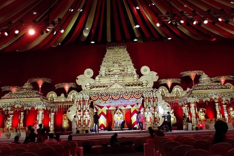 Wedding decoration temple dige