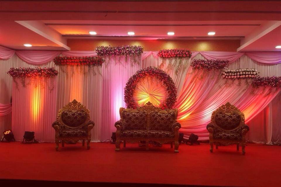 Floral stage decor