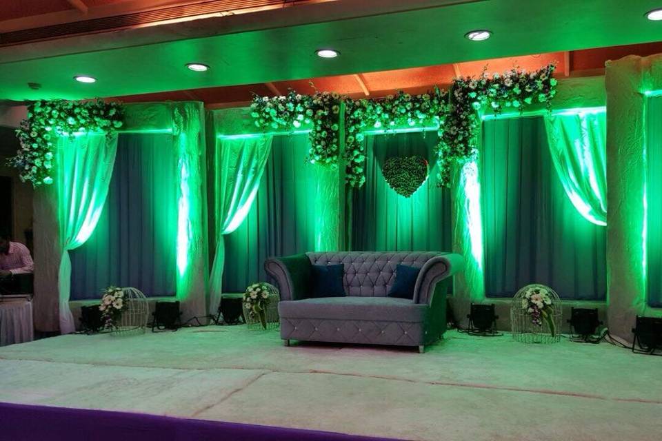 Floral stage decor