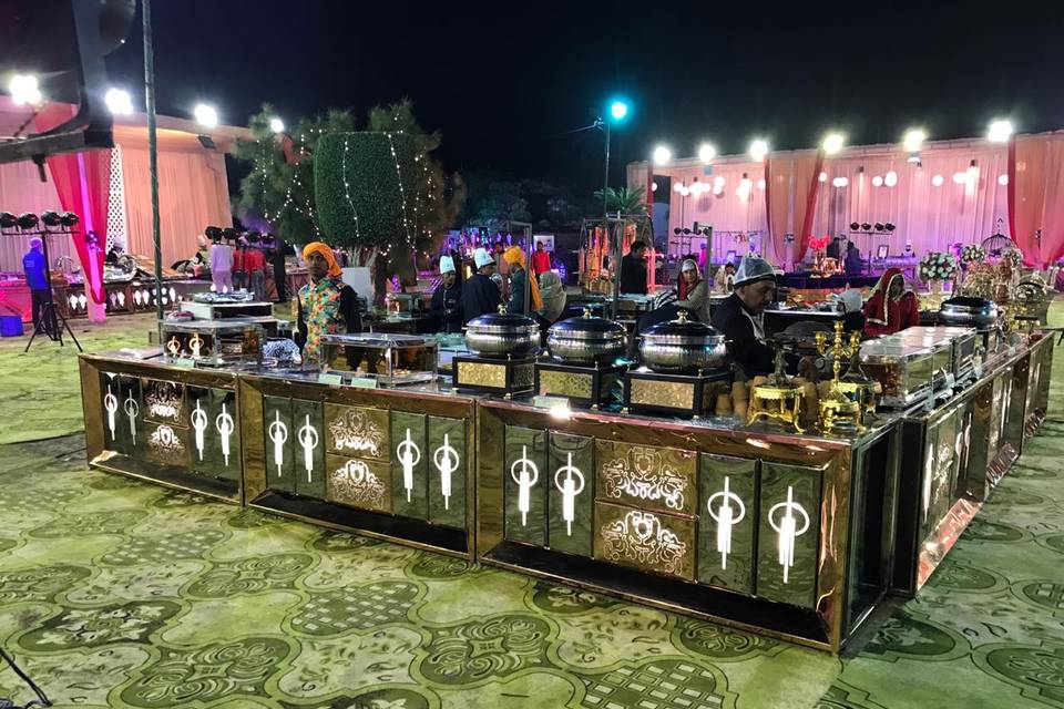 Catering setup