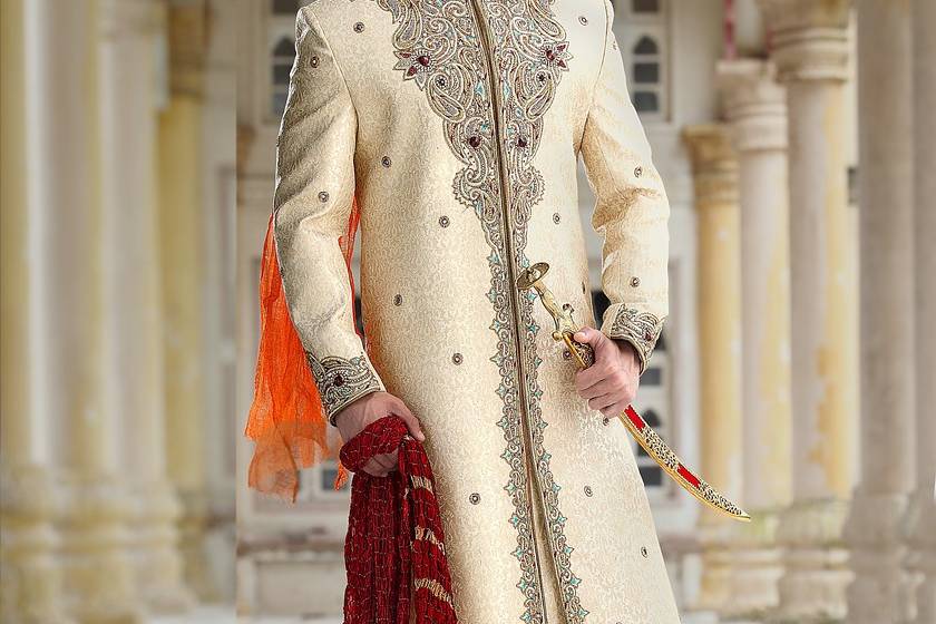 Designer wedding outfit