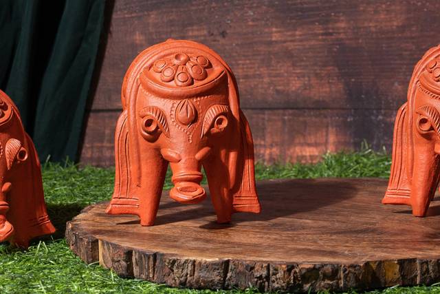 Terracotta elephant