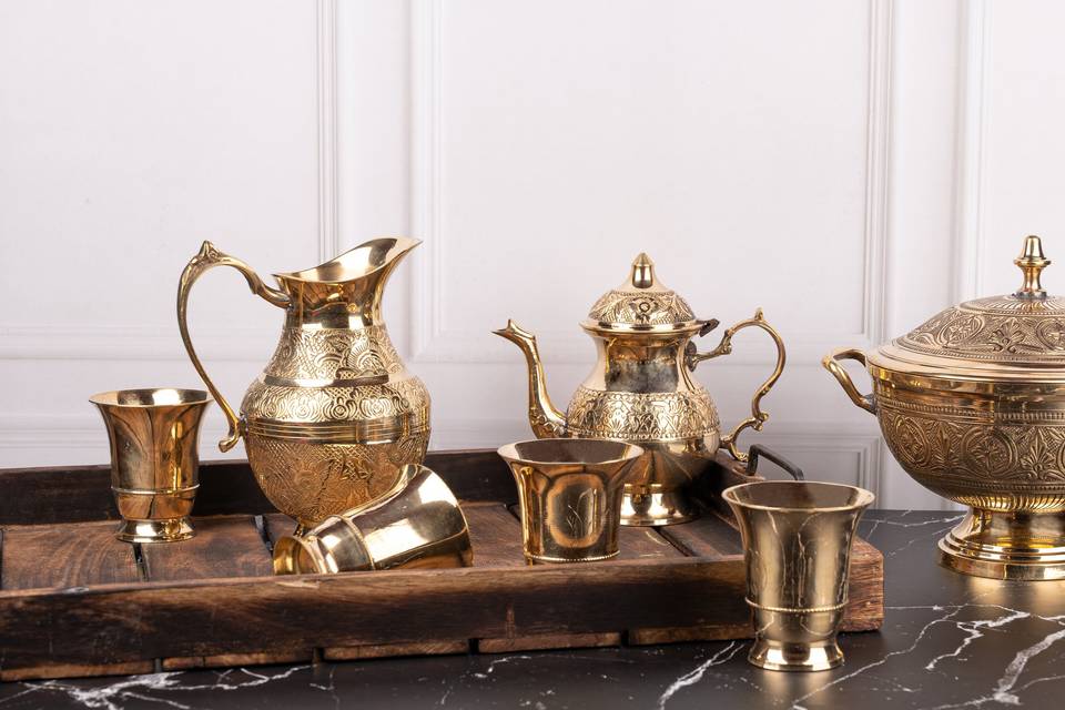 Brass kitchen ware