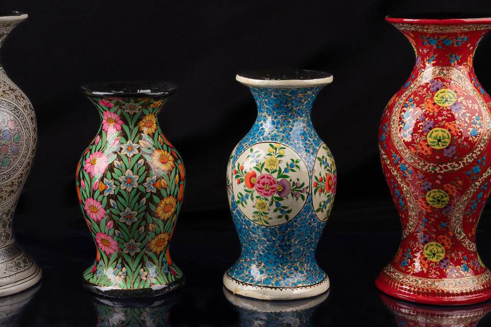Paper mache vase