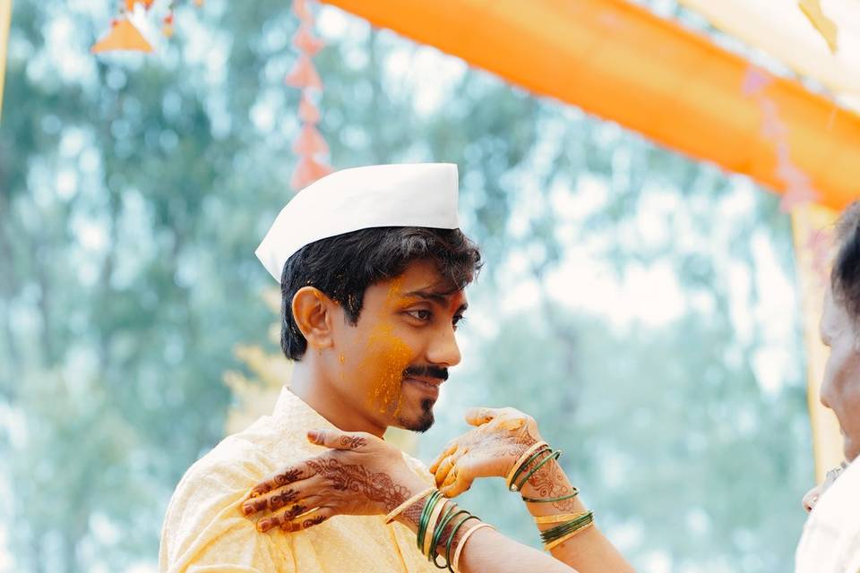Wed Haldi Shot