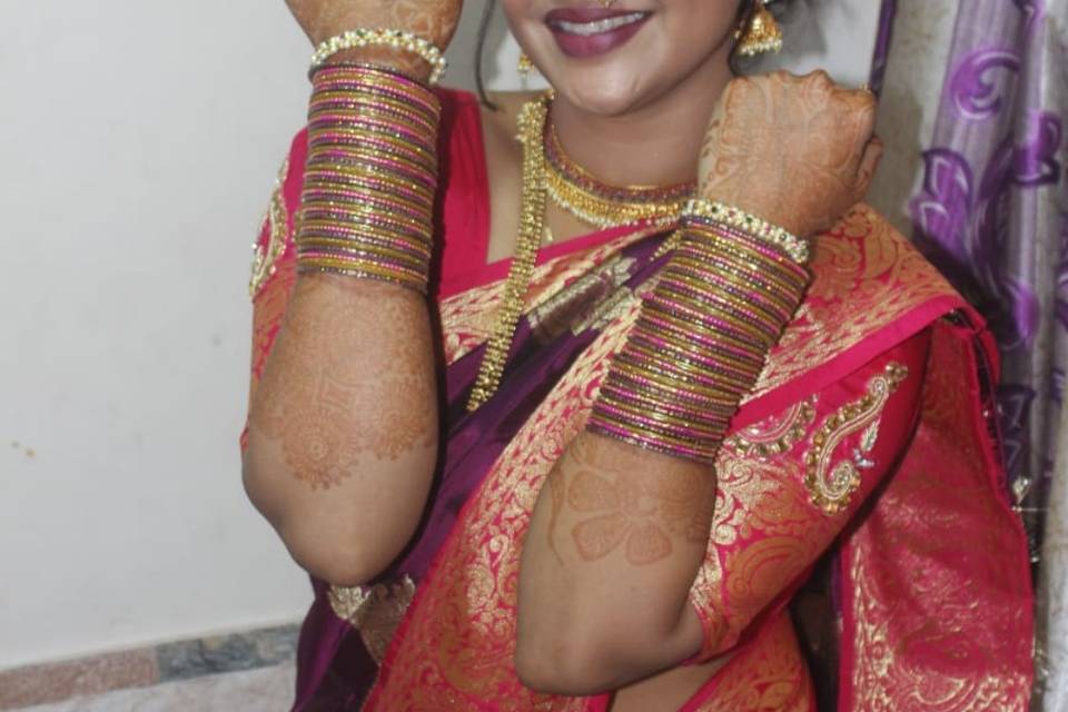 Bridal makeup for poonam