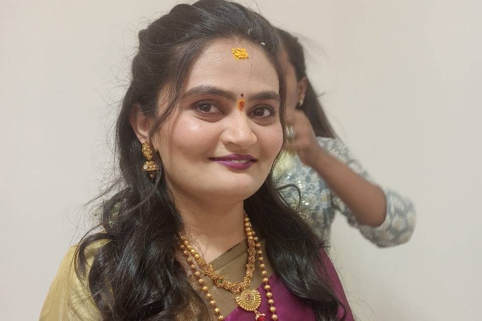 Engagement look for pooja